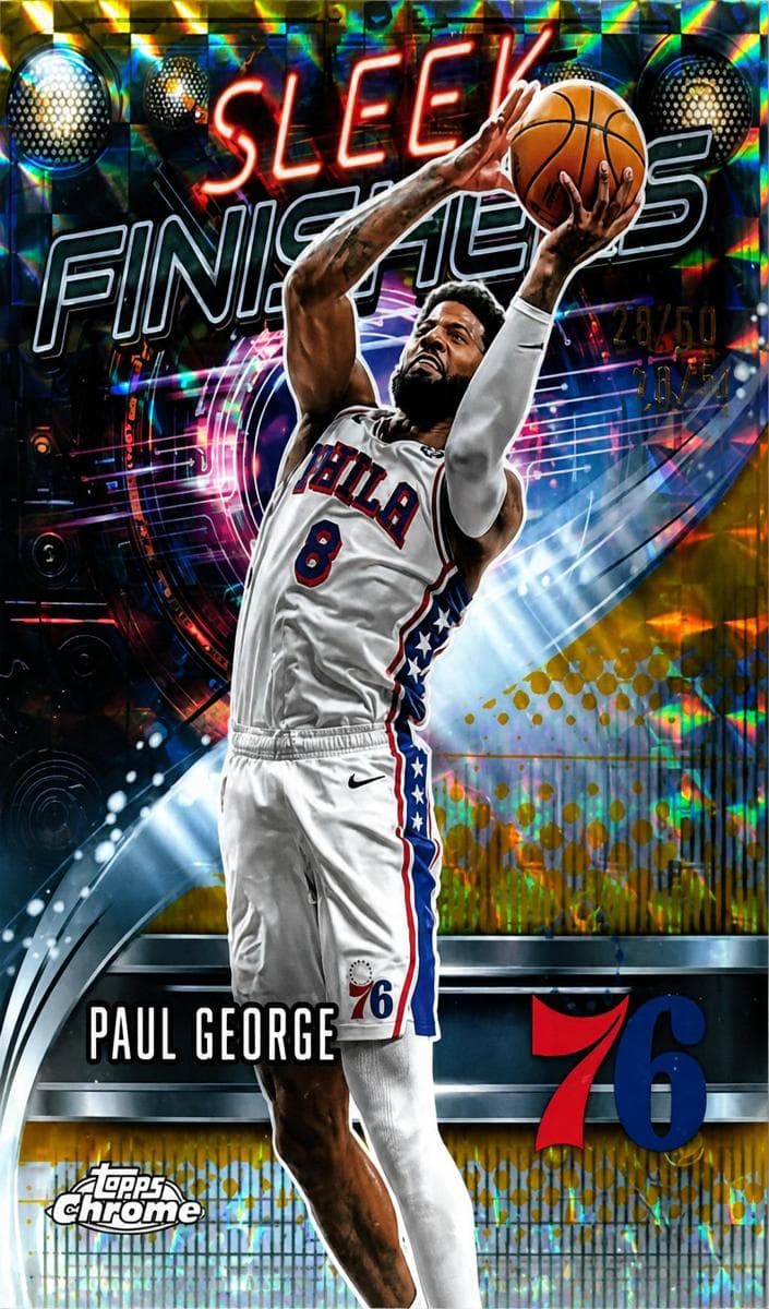 Paul George 2025 topps Topps Chrome
