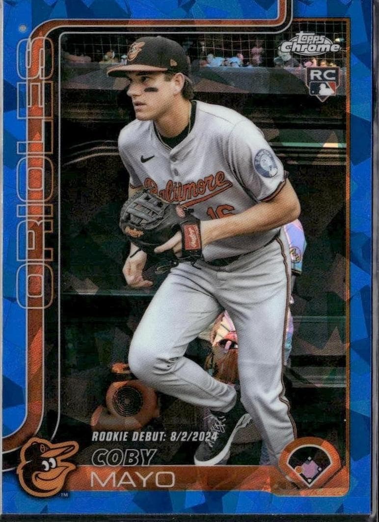 Coby Mayo 2025 topps Topps Chrome Update Sapphire