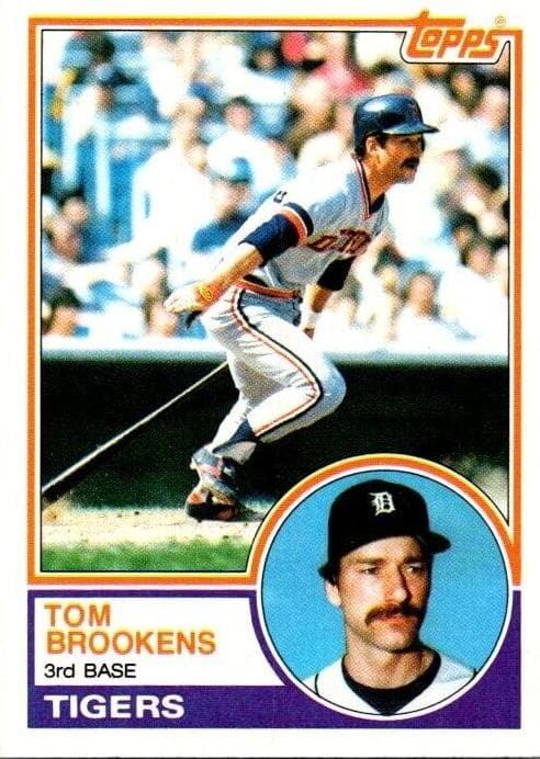 Tom Brookens trading card