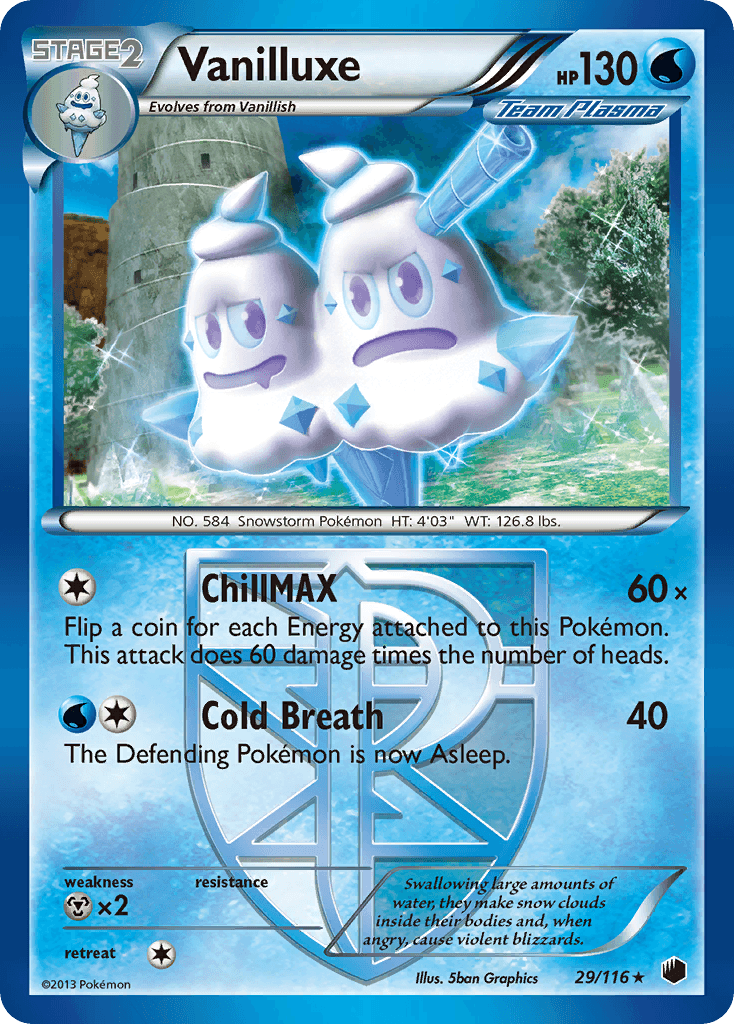 Vanilluxe 2013 Pokemon Plasma Freeze
