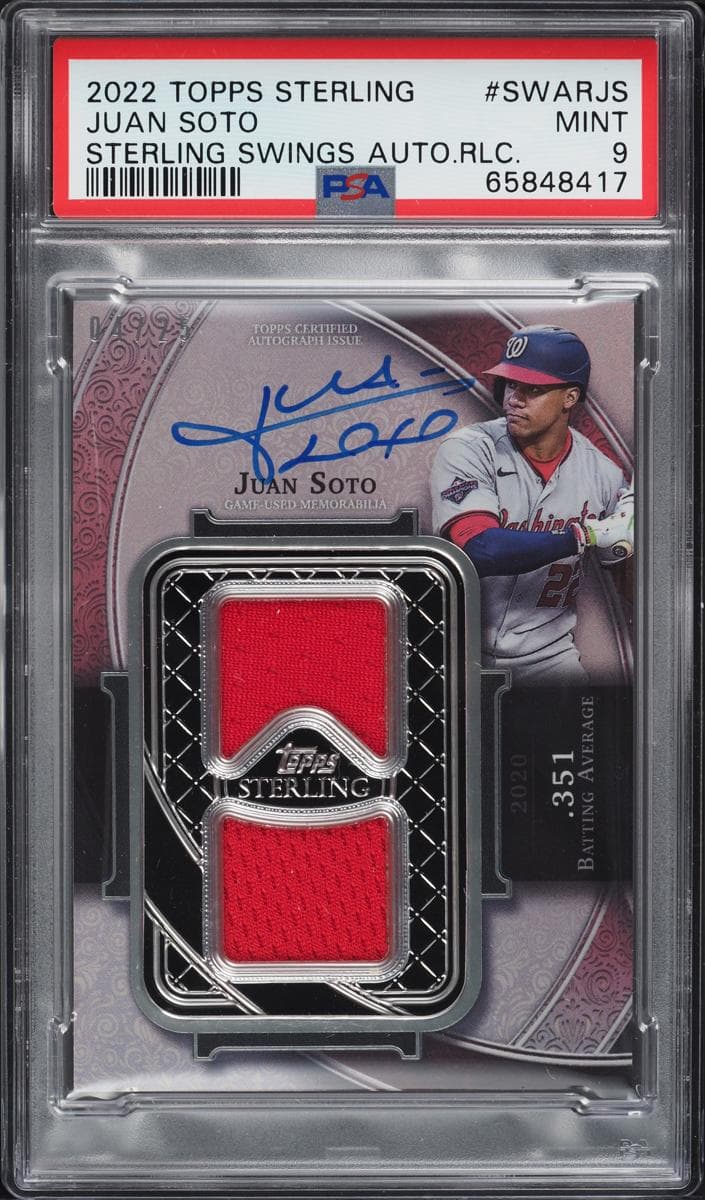Juan Soto 2022 topps Topps Definitive Collection