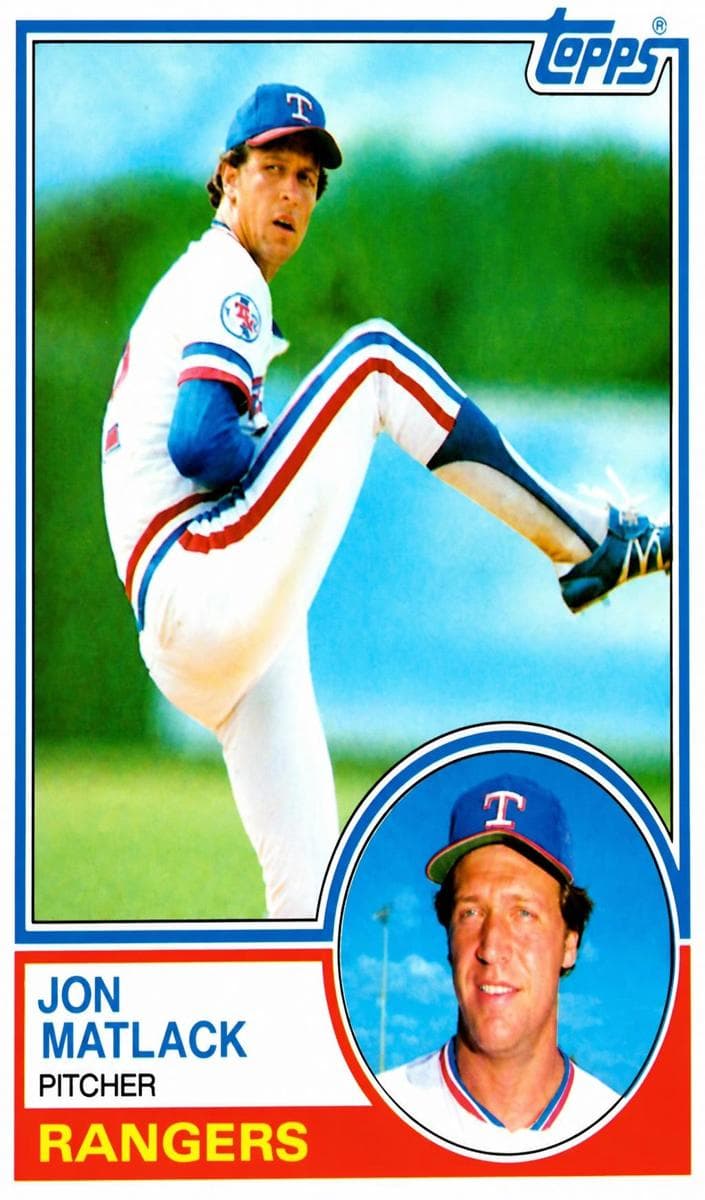 Jon Matlack trading card