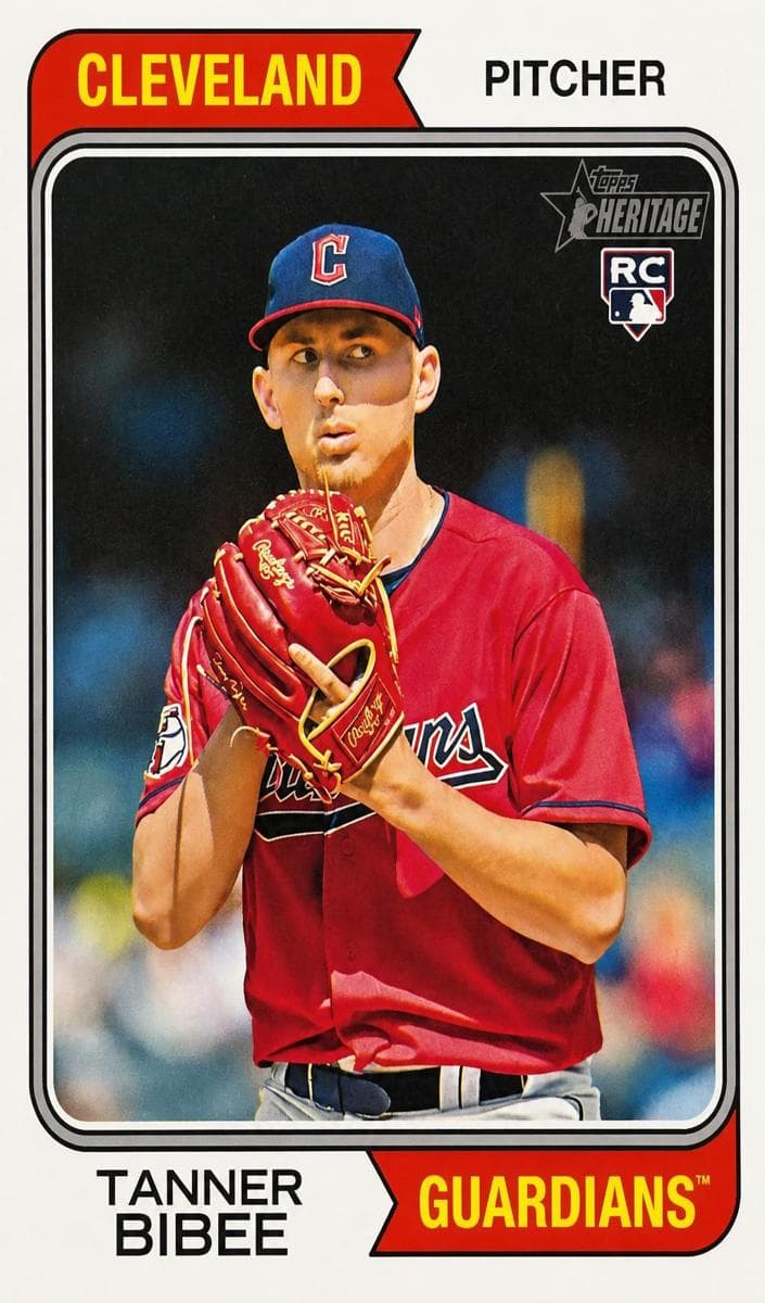 Tanner Bibee 2023 topps Topps Heritage