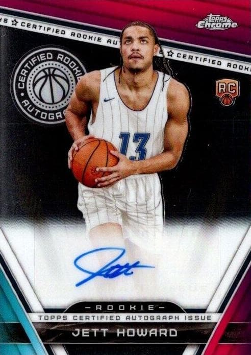 Jett Howard 2023 topps Topps Chrome Sapphire Edition