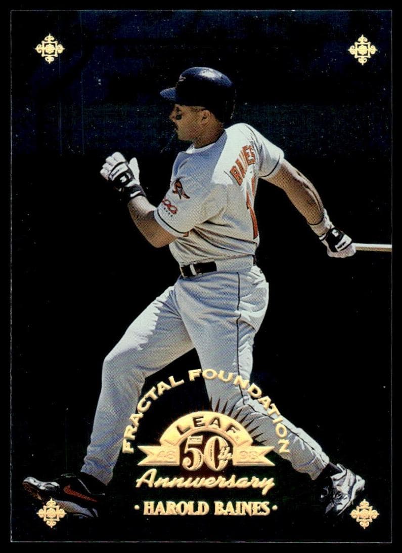 Harold Baines 1998 leaf Leaf