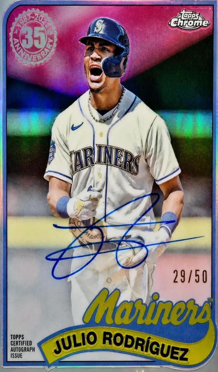 Julio Rodriguez 2024 topps Topps Chrome