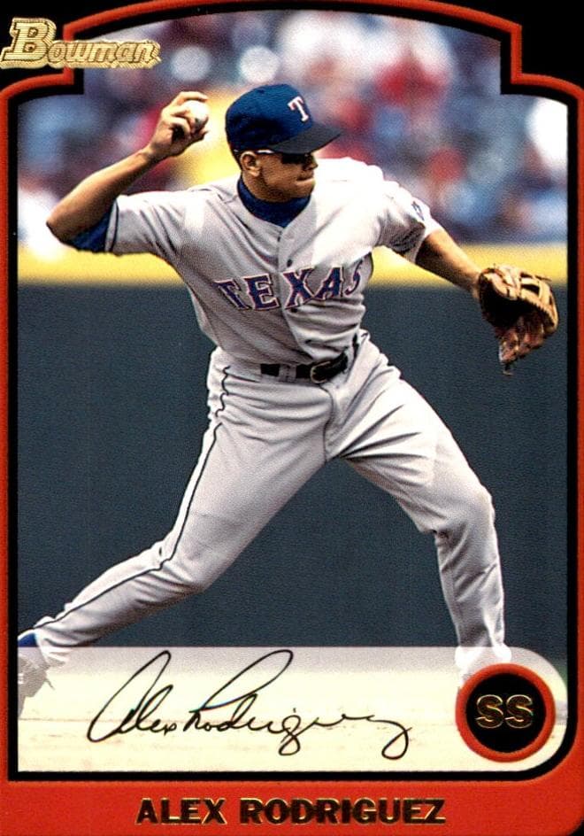 Alex Rodriguez 2003 bowman Bowman