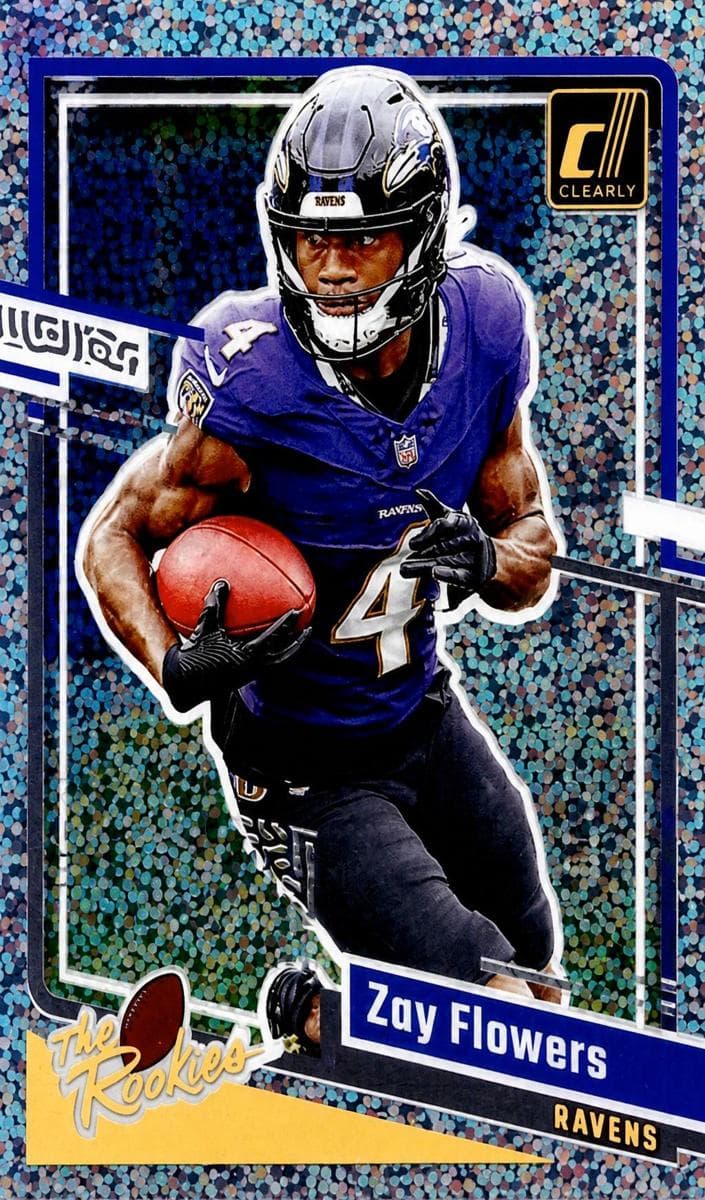 Zay Flowers 2023 panini Clearly Donruss