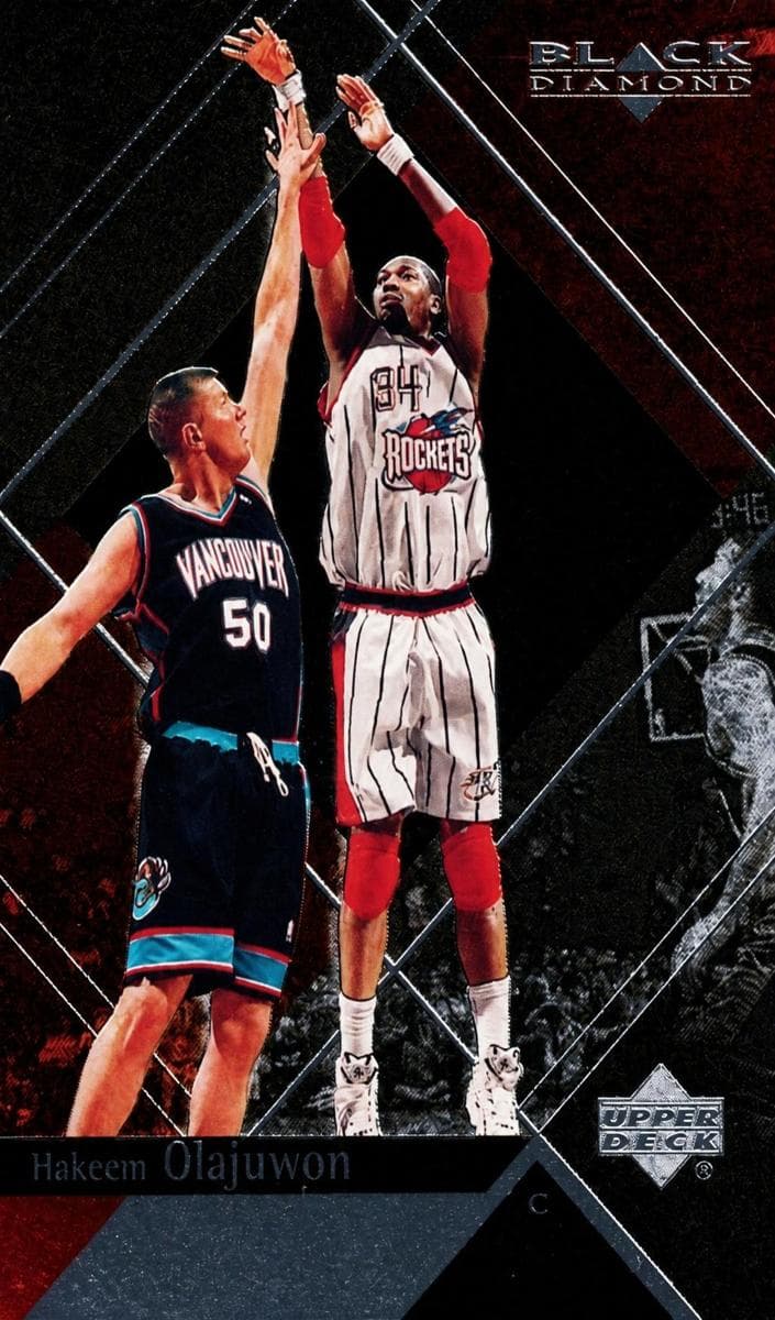 Hakeem Olajuwon 1999 upper-deck Black Diamond