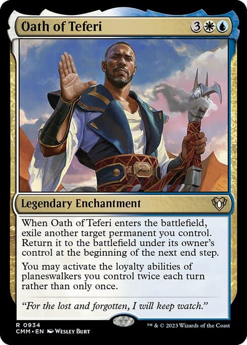 Oath of Teferi 2023 Magic: The Gathering Commander Masters