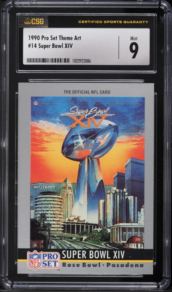 Super Bowl XIV 1990 unknown Pro Set