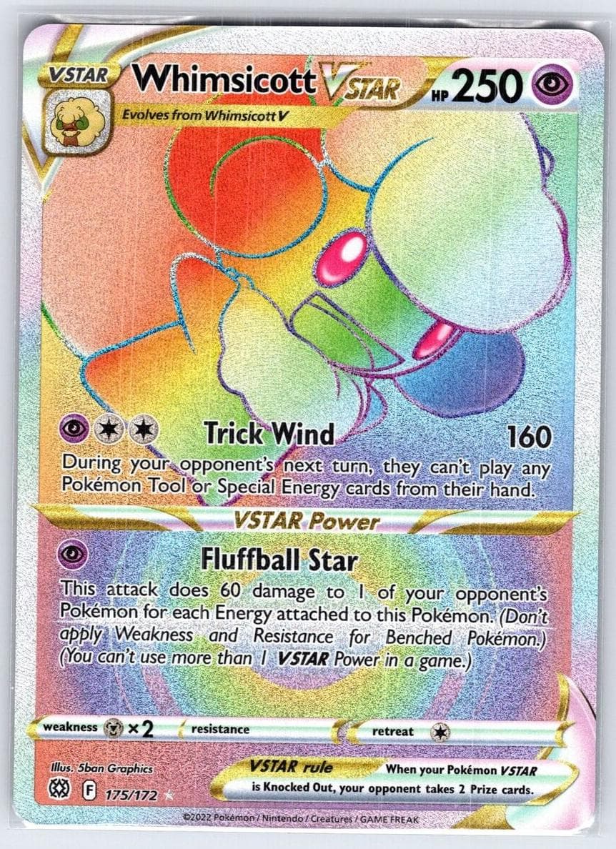 Whimsicott VSTAR trading card