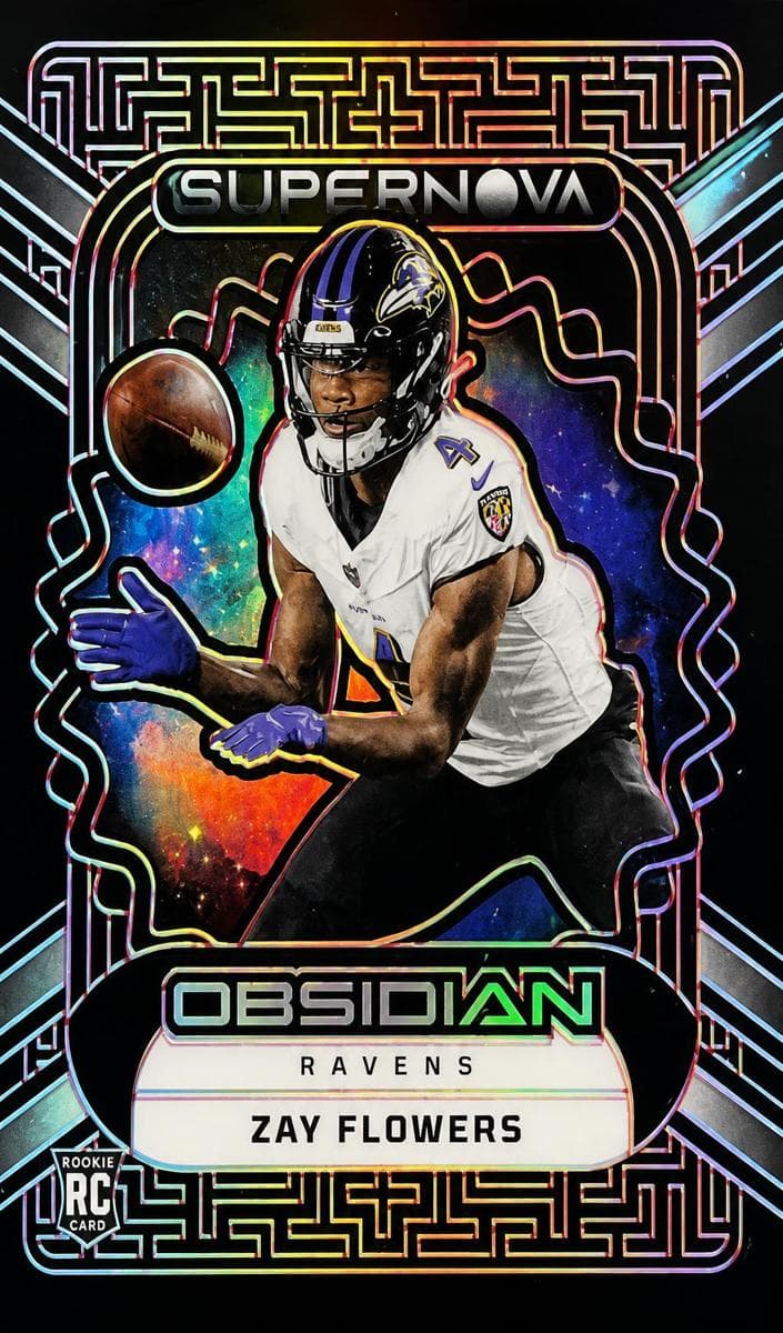 Zay Flowers 2023 panini Panini Obsidian