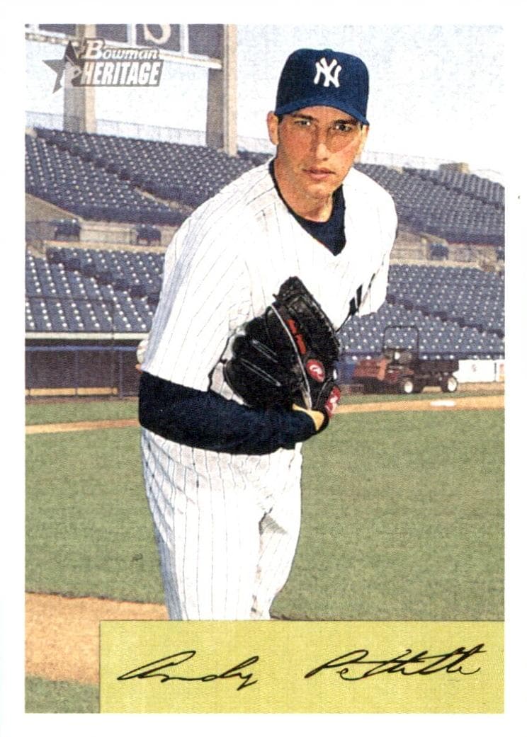 Andy Pettitte 2002 bowman Bowman Heritage
