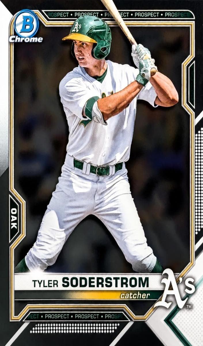 Tyler Soderstrom 2021 bowman Bowman Draft Sapphire Edition