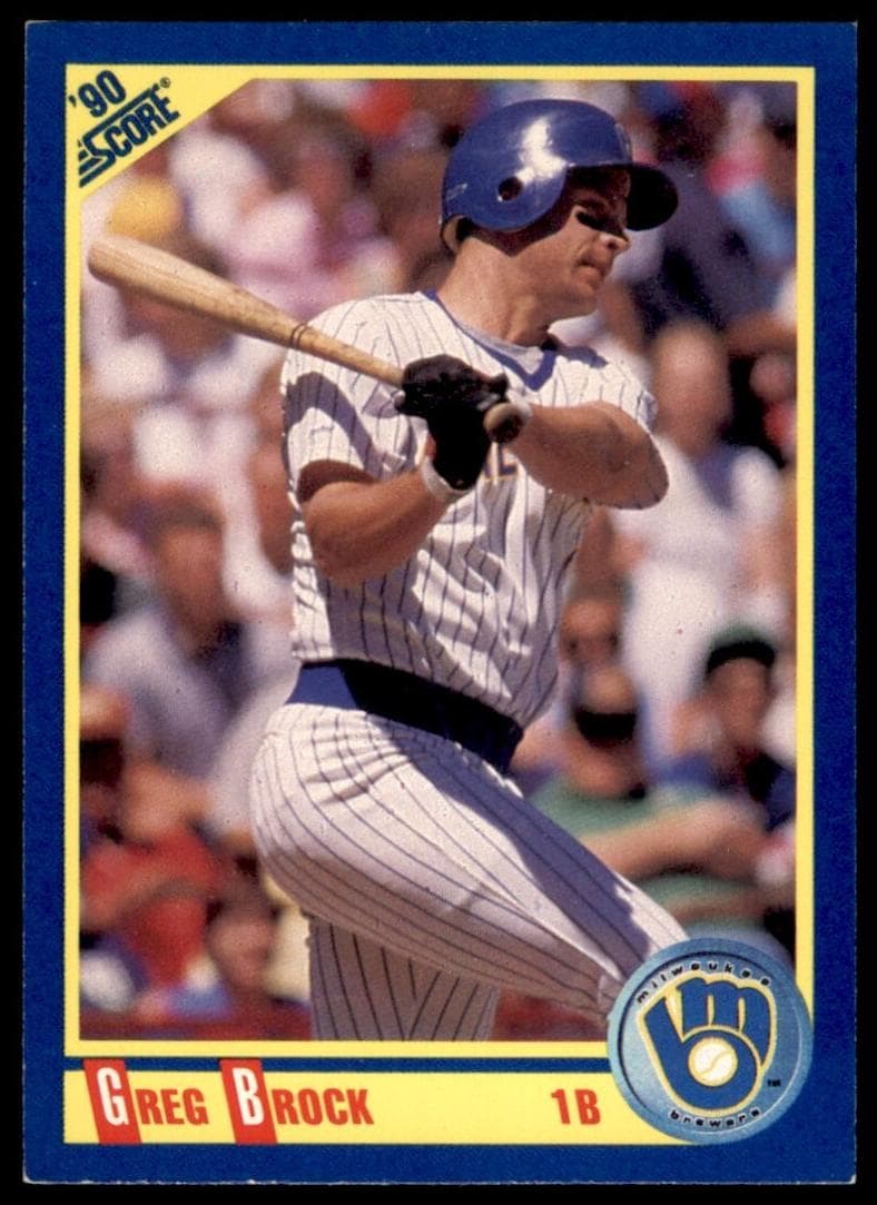 Greg Brock trading card
