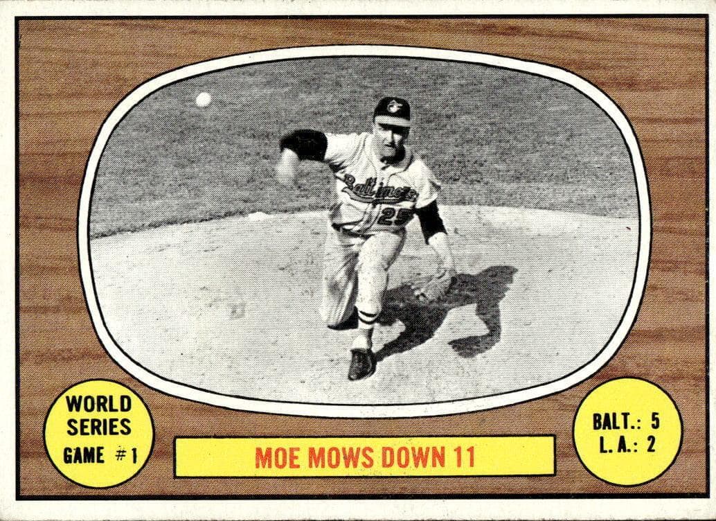 World Series Game #1 - Moe Mows Down 11 1967 topps Topps