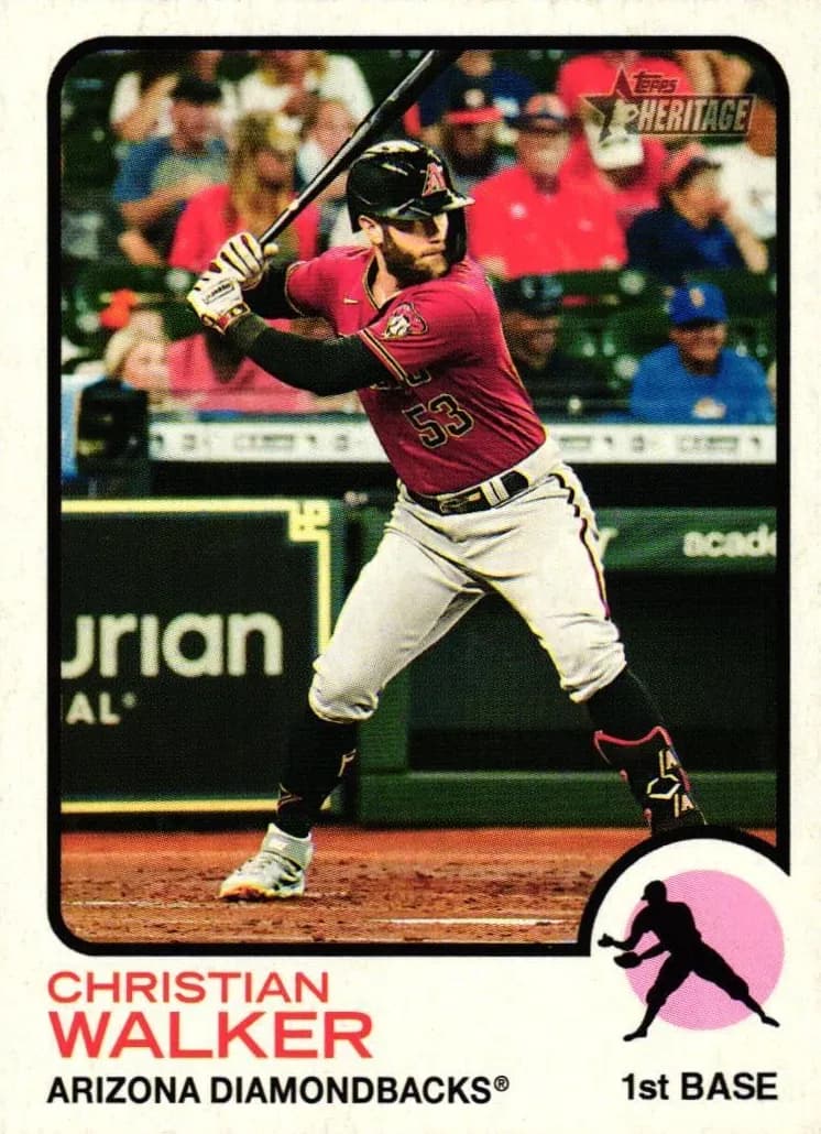 Christian Walker 2022 topps Topps Heritage