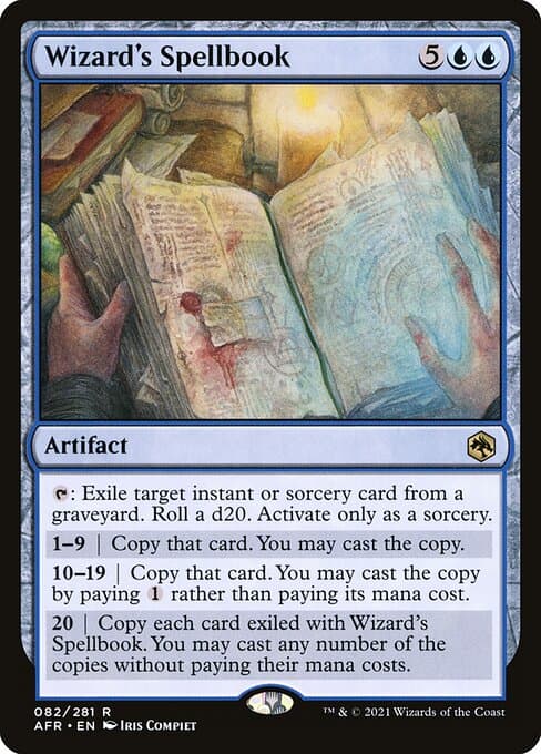 Wizard's Spellbook 2021 Magic: The Gathering Adventures in the Forgotten Realms