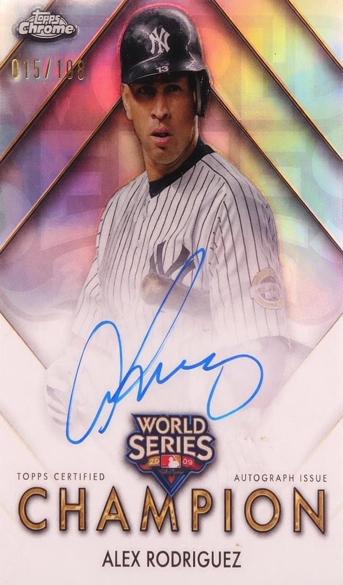 Alex Rodriguez 2025 topps Chrome