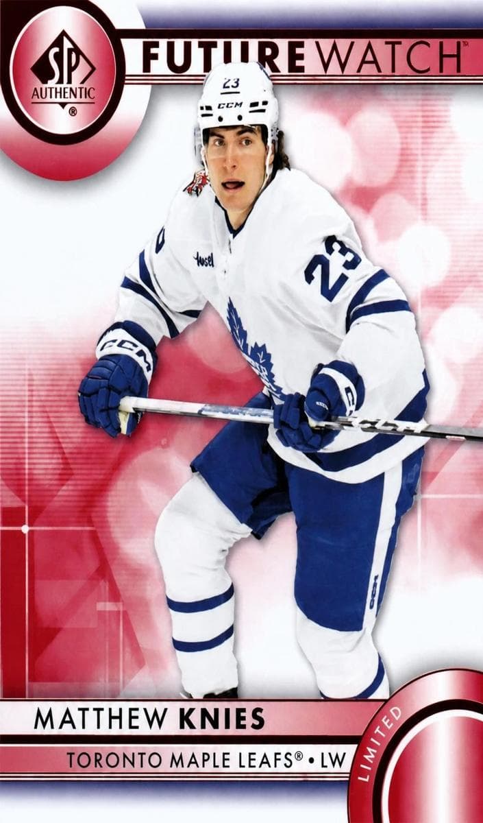 Matthew Knies 2023 SP Authentic rookie card