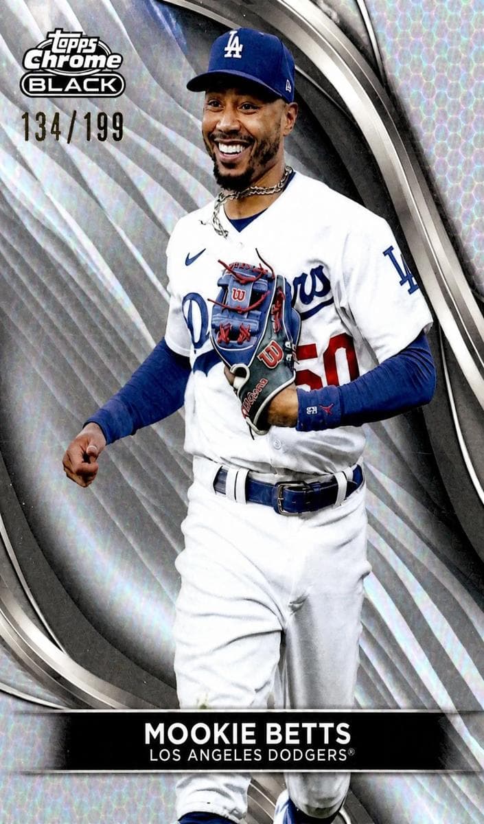 Mookie Betts 2024 topps Topps Chrome Black