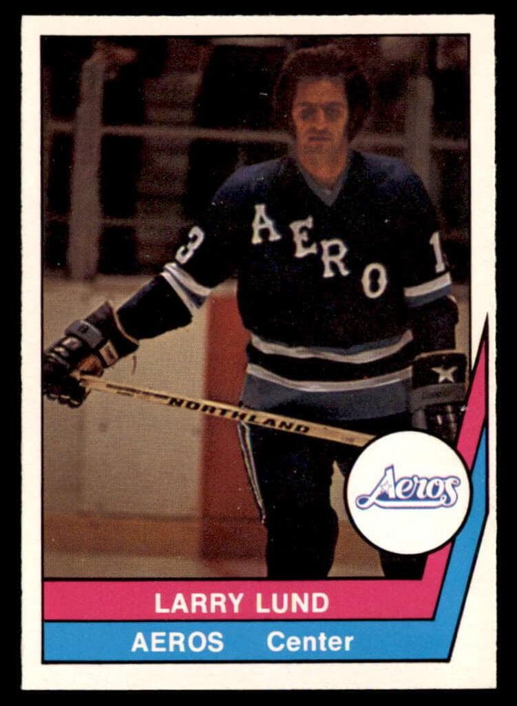 Larry Lund 1977 o-pee-chee O-Pee-Chee WHA