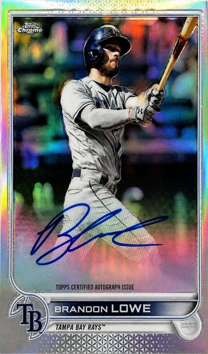 Brandon Lowe 2022 topps Topps Chrome