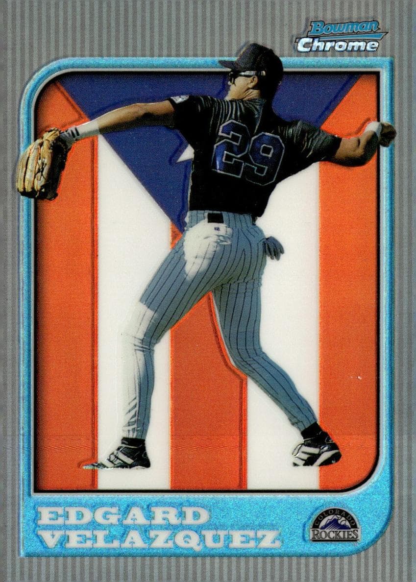 Edgard Velazquez 1997 bowman Bowman Chrome