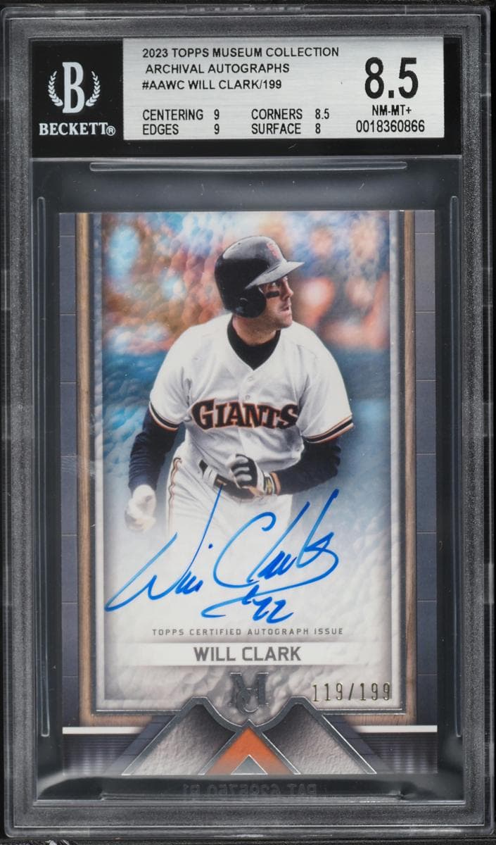 Will Clark 2023 topps Topps Museum Collection
