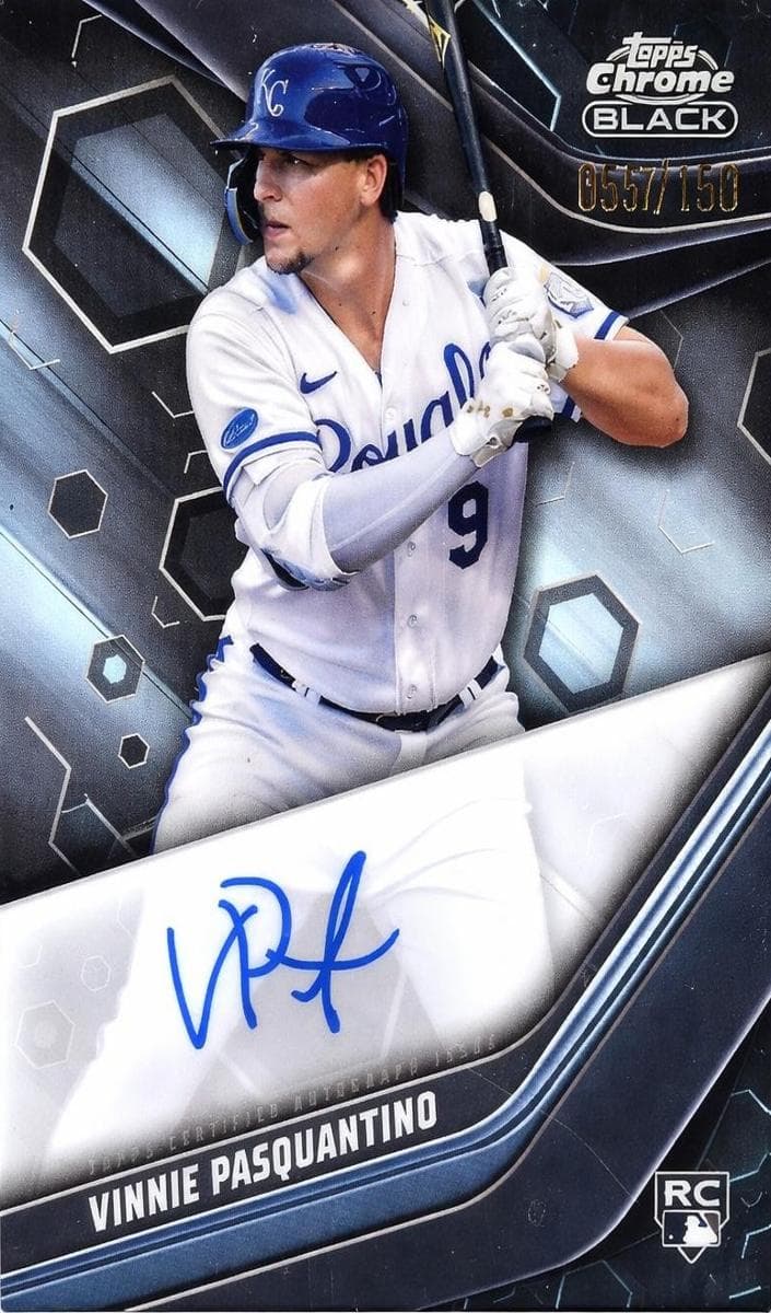 Vinnie Pasquantino 2023 topps Topps Chrome Black