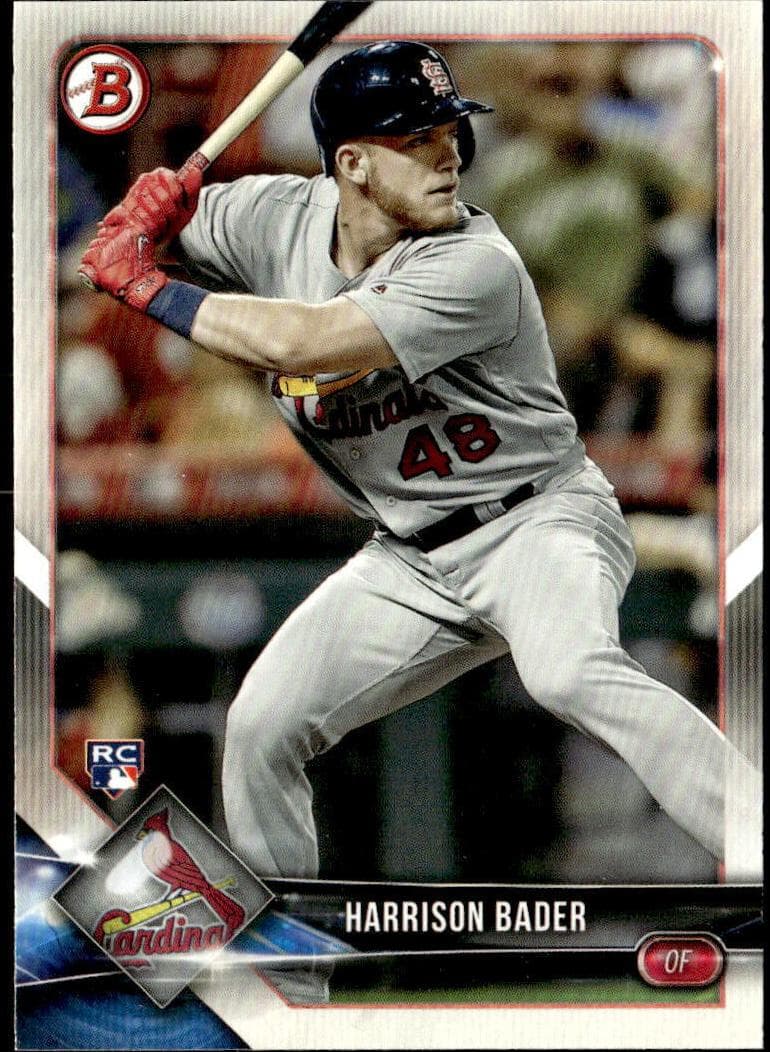 Harrison Bader trading card