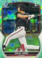 Druw Jones 2023 bowman Bowman Chrome Prospects - Lunar Glow Refractor (1st)