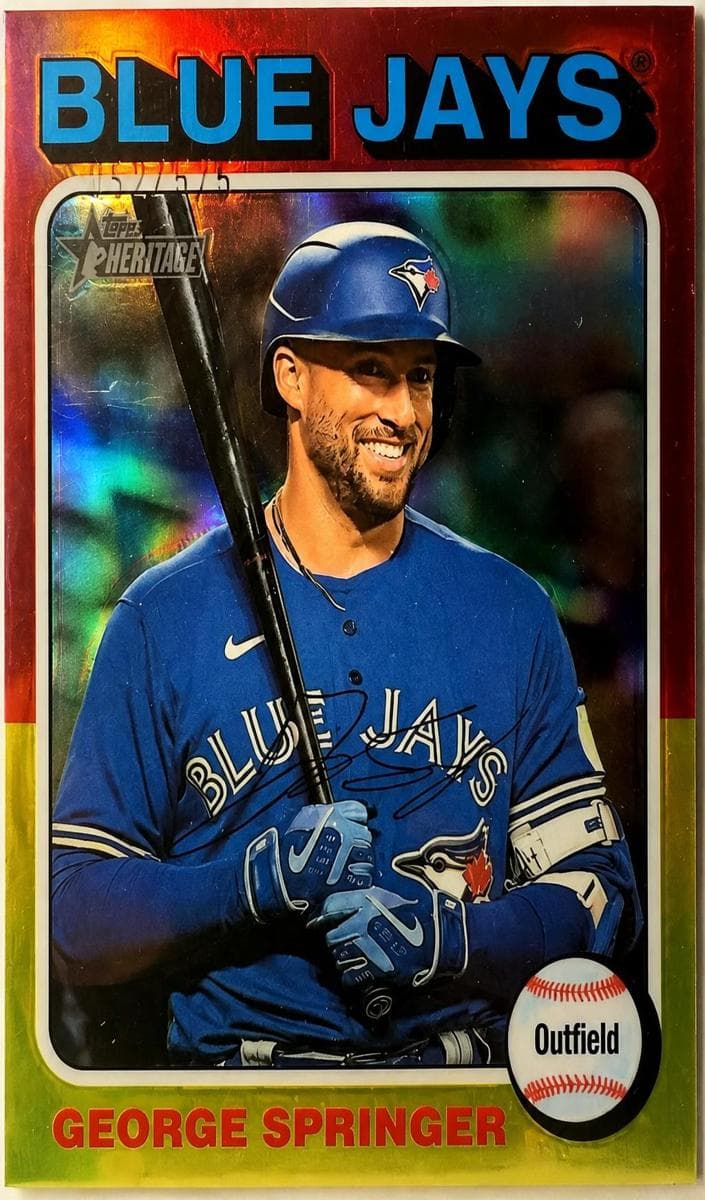 George Springer 2024 topps Topps Heritage Mini