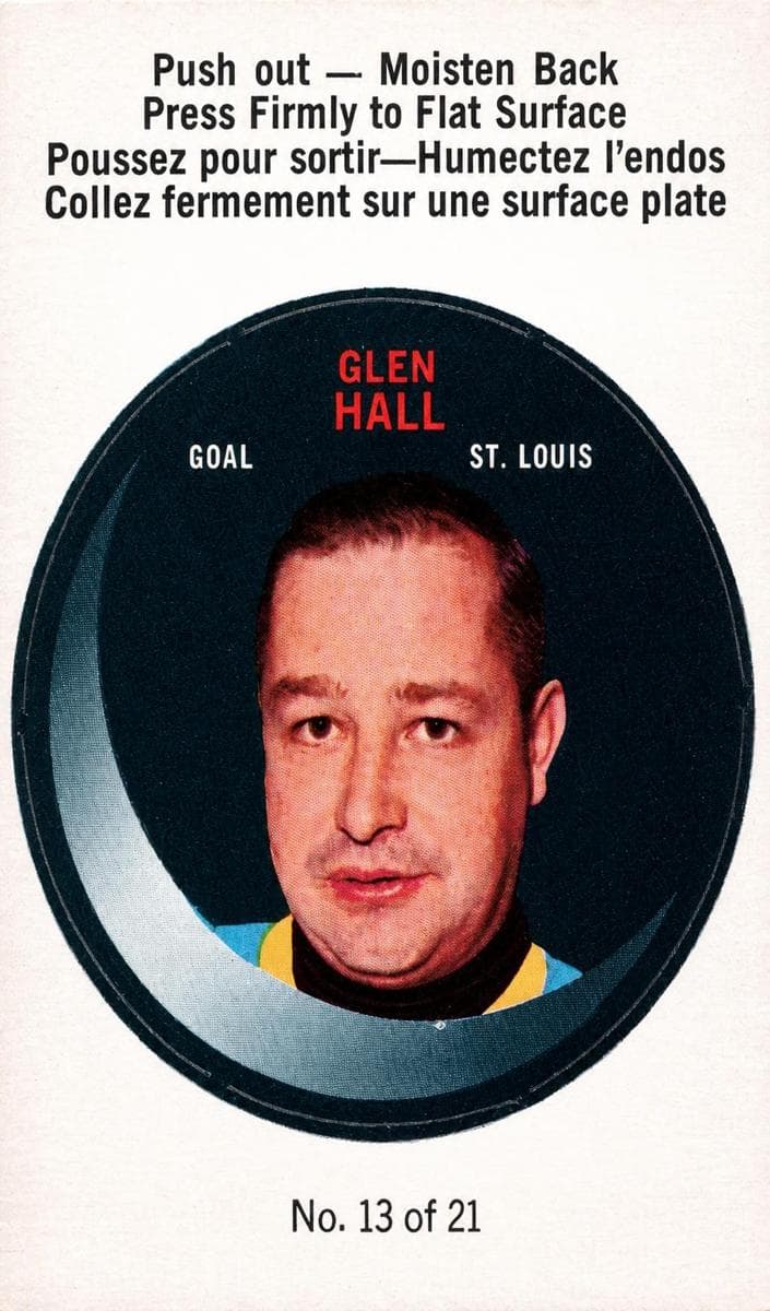 Glenn Hall 1968 topps O-Pee-Chee