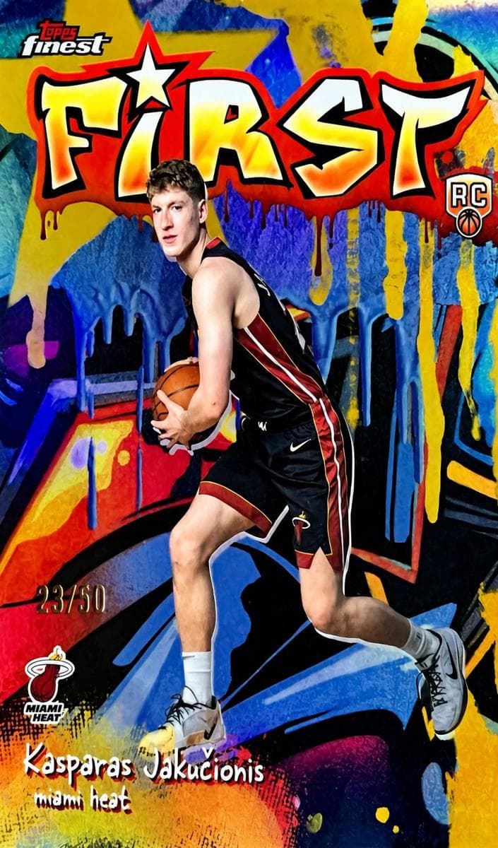 Kasparas Jakucionis 2025 topps Topps Finest