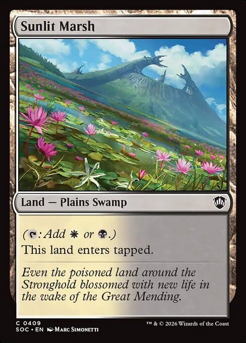 Sunlit Marsh 2026 Magic: The Gathering Secrets of Strixhaven Commander