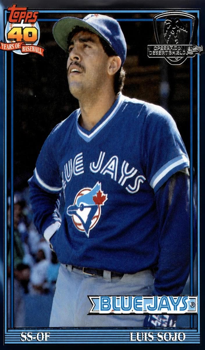 Luis Sojo 1991 topps Topps