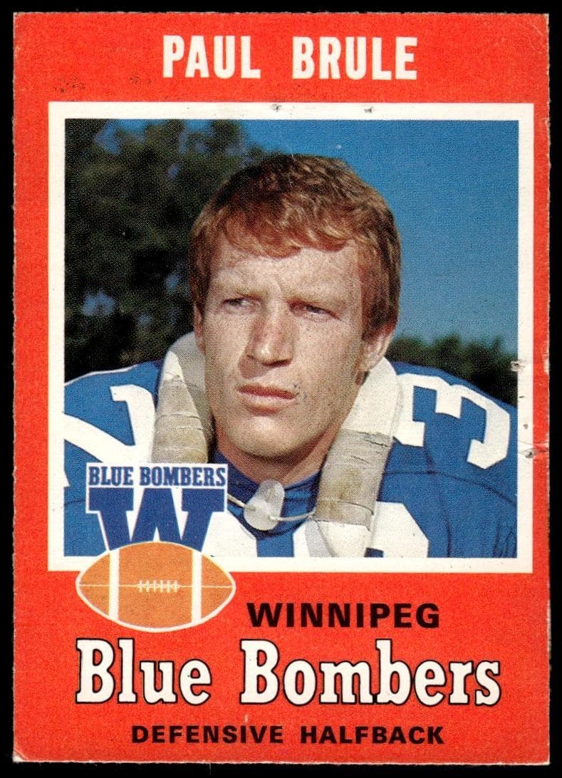 Paul Brule 1971 o-pee-chee Cfl