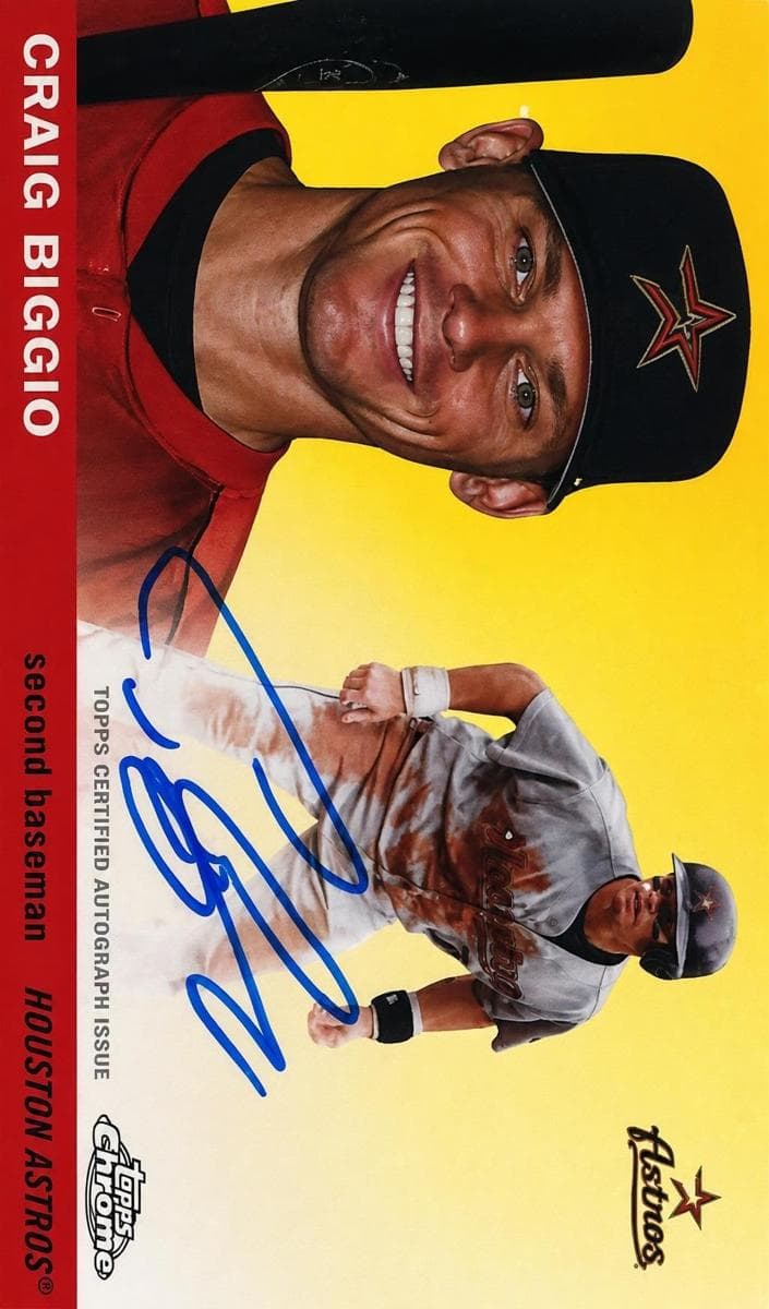 Craig Biggio 2023 topps Topps Chrome Platinum Anniversary