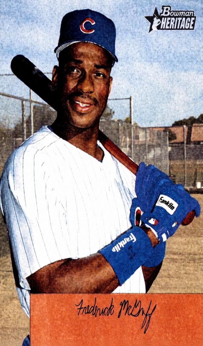 Fred McGriff 2002 bowman Bowman Heritage