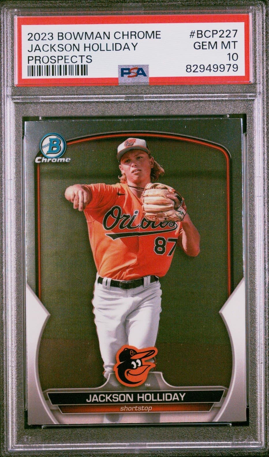 Jackson Holliday Prospect 2023 Bowman Chrome 2023 Bowman Chrome