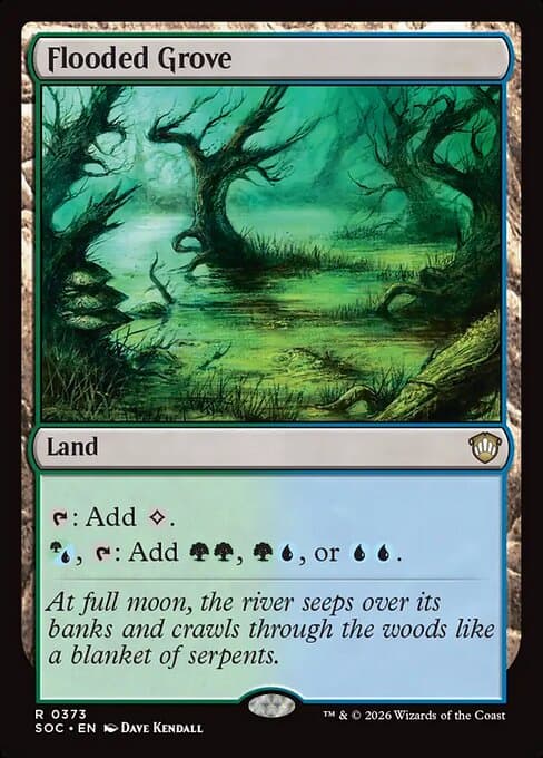 Flooded Grove 2022 Magic: The Gathering New Capenna Commander