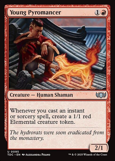 Young Pyromancer 2017 Magic: The Gathering Duel Deck: Mind vs. Might