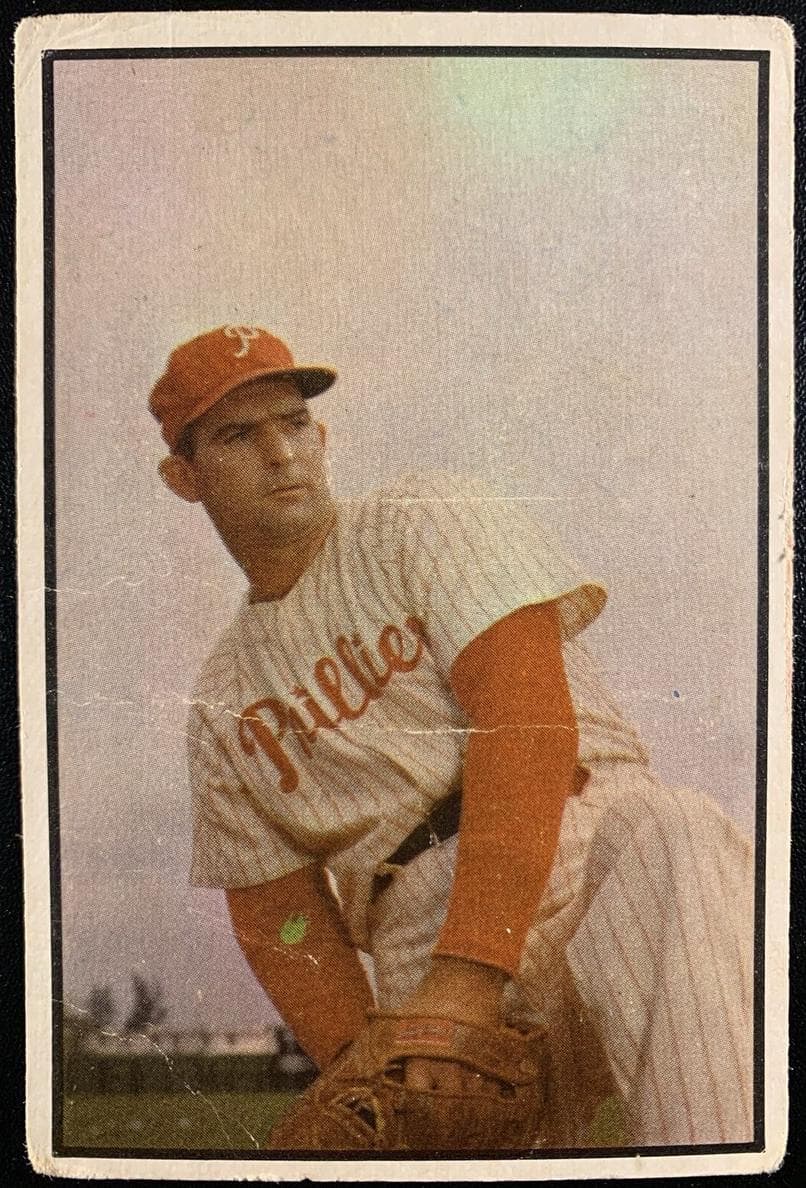 Howie Fox 1953 bowman Bowman Color
