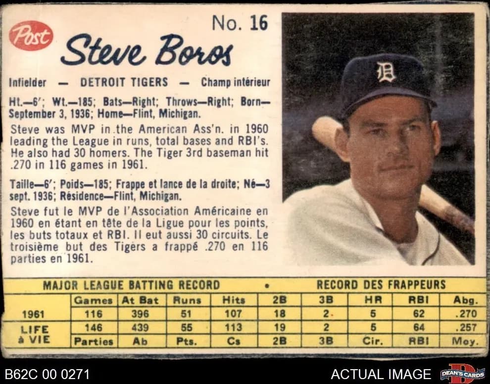 Steve Boros #16