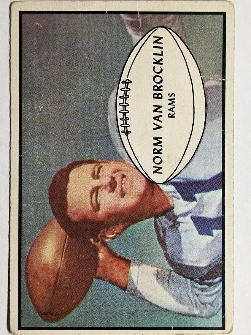 Norm Van Brocklin 1953 bowman