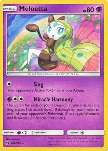 Meloetta trading card