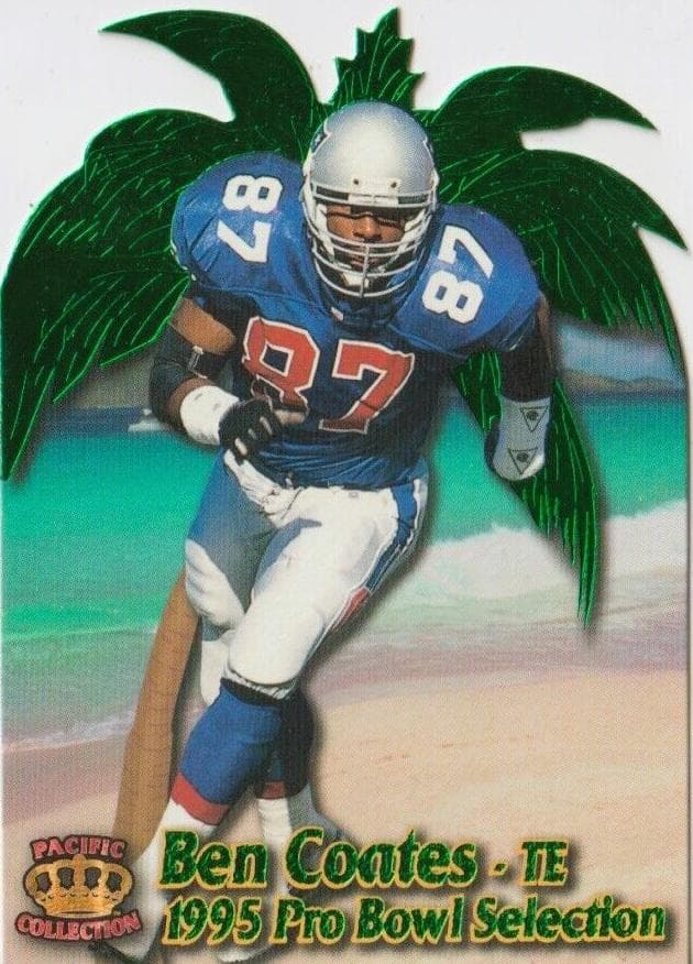 Ben Coates 1995 unknown Pacific Crown Royale Pro Bowl Die Cuts