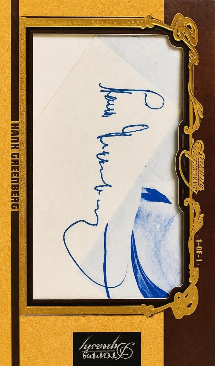 Hank Greenberg 2019 topps